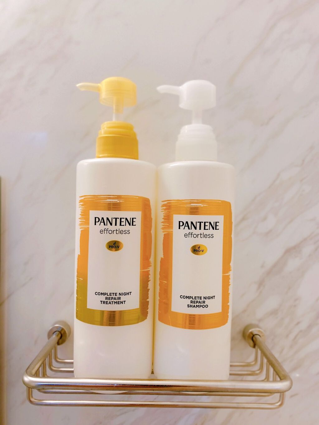 パンテーン エフォートレス コンプリートナイト リペアー シャンプー/トリートメント/パンテーン/市販シャンプーを使ったクチコミ(8枚目)
