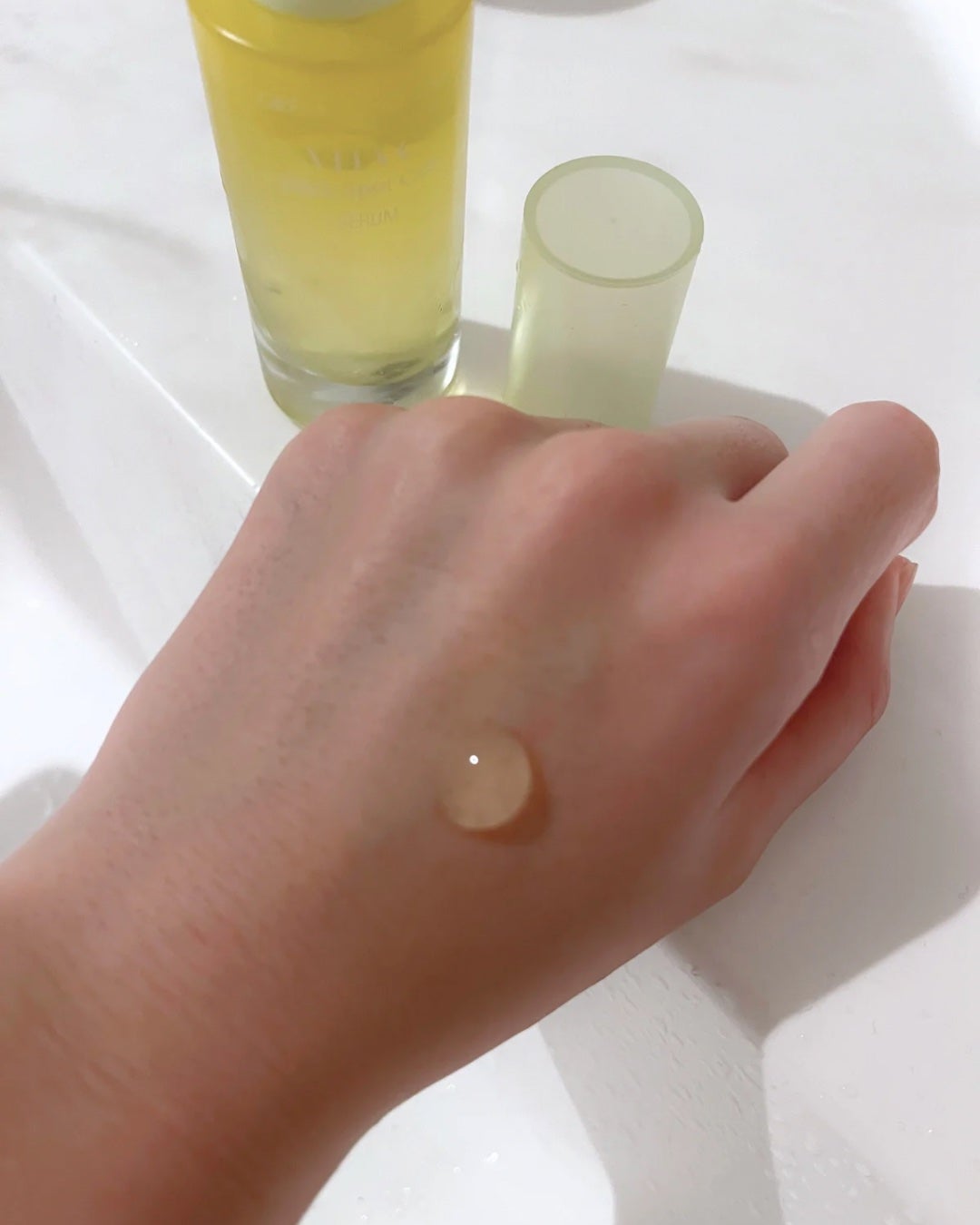 グリーンタンジェリン ビタC ダークスポットケアセラム/goodal/美容液を使ったクチコミ(2枚目)