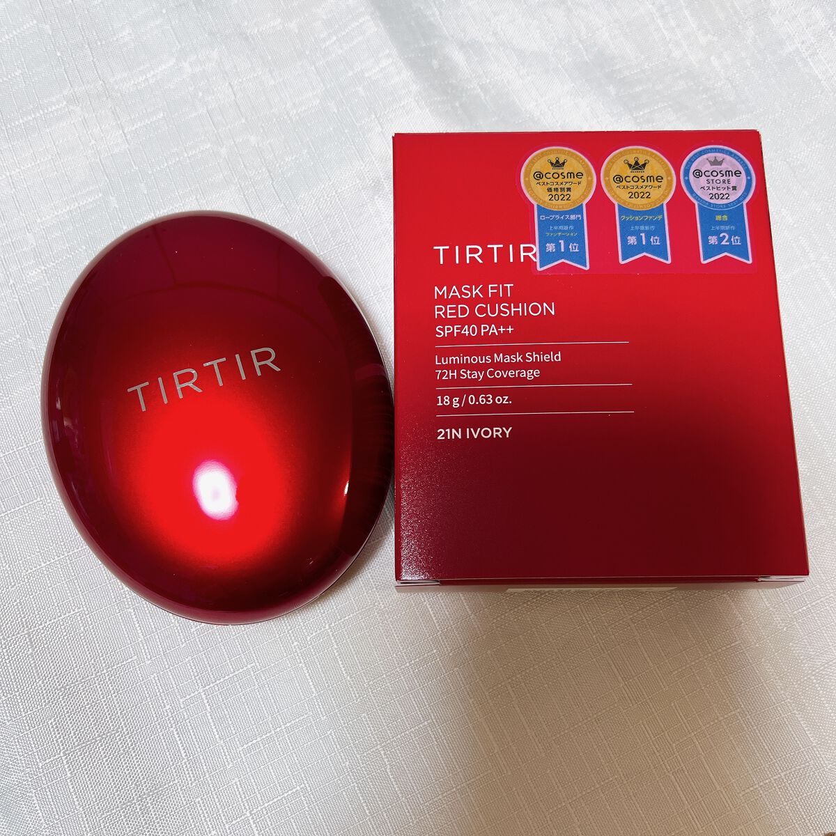 マスク フィット レッド クッション/TIRTIR(ティルティル)/クッションファンデーションを使ったクチコミ（1枚目）