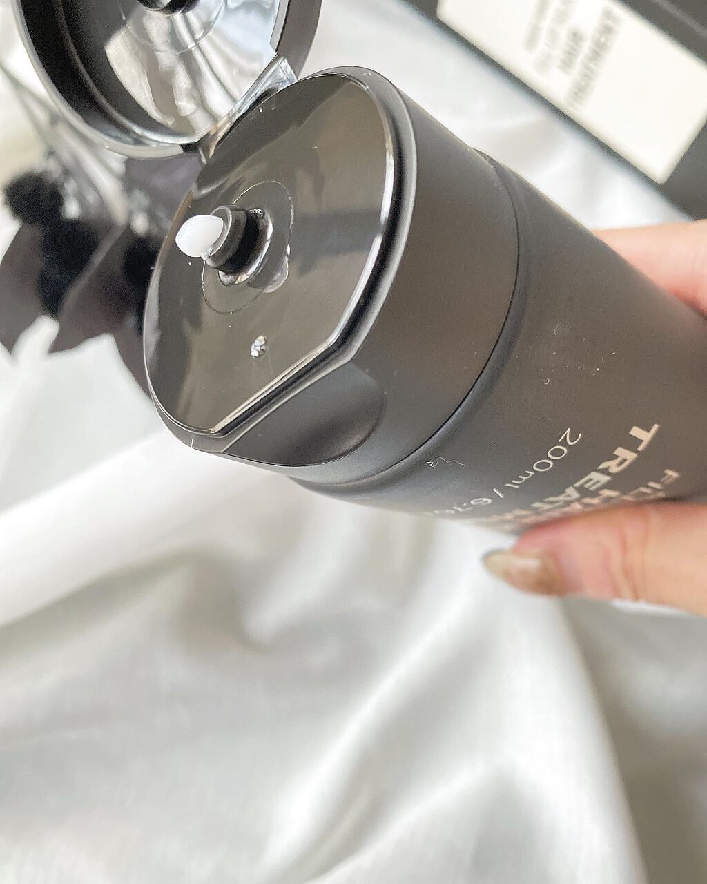 Magic Nine Fill Up Silk Hair Treatment/NINELESS/洗い流すヘアトリートメントを使ったクチコミ(3枚目)