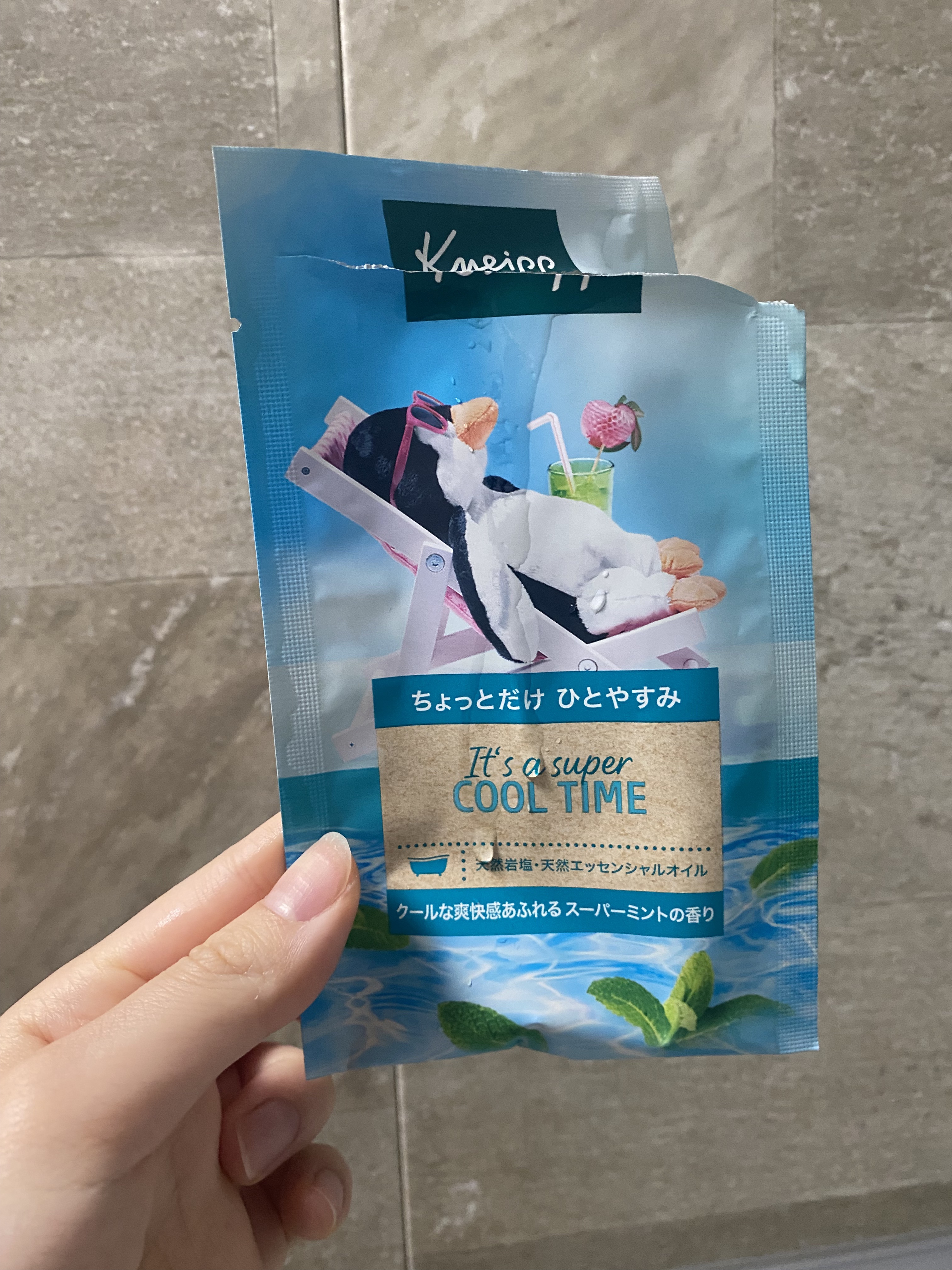 クナイプ バスソルト スーパーミントの香り 50g/クナイプ/無機塩系入浴剤を使ったクチコミ（1枚目）