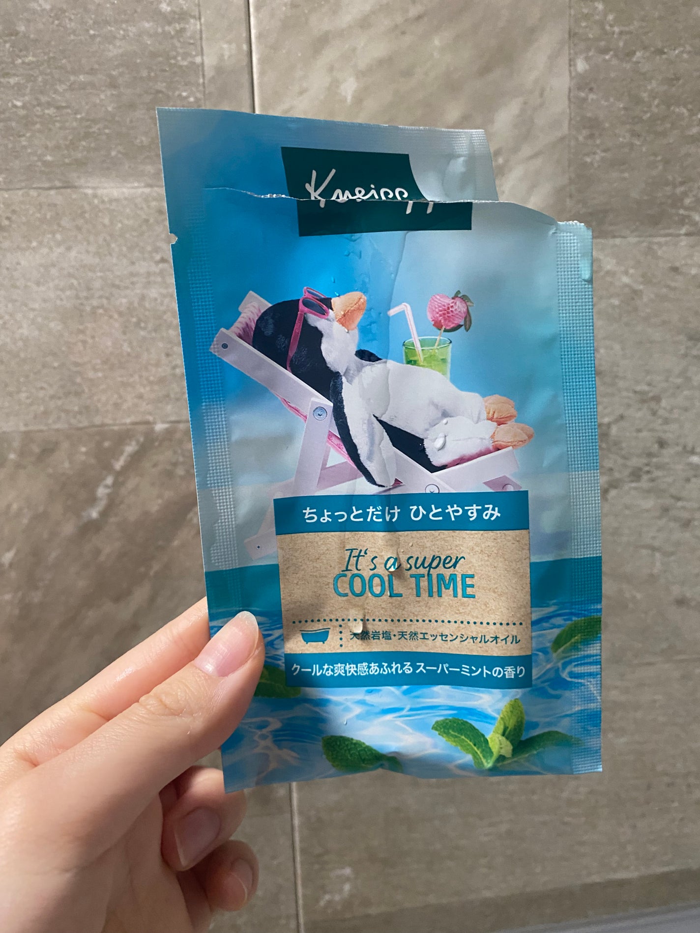 クナイプ バスソルト スーパーミントの香り/クナイプ/無機塩系入浴剤を使ったクチコミ(1枚目)