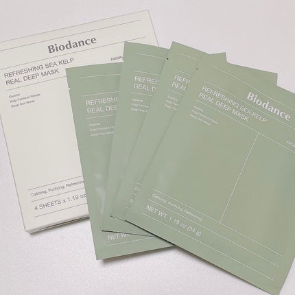 リフレッシング シーケルプ リアルディープマスク/Biodance/シートマスク・パックを使ったクチコミ(1枚目)