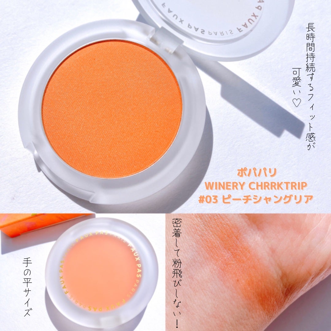 ワイナリーチークトリップ/FAUX PAS PARIS/パウダーチークを使ったクチコミ(1枚目)