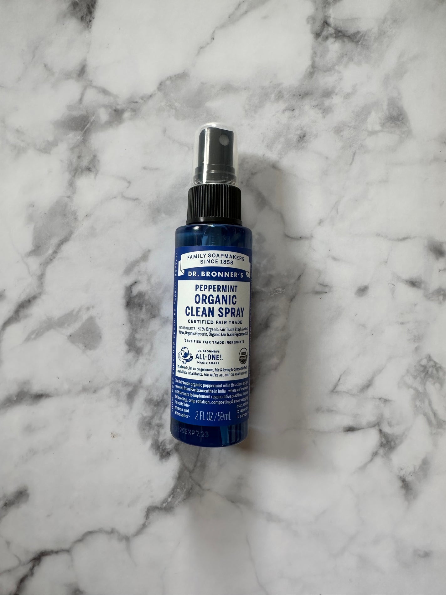 オーガニッククリーンスプレー ペパーミント/ドクターブロナー/その他を使ったクチコミ(1枚目)