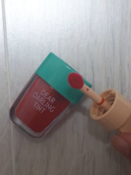 ディアダーリン ウォータージェルティント (アイスティント)/ETUDE/口紅を使ったクチコミ(3枚目)