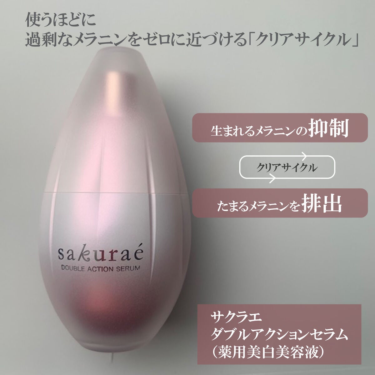 ダブルアクションセラム/サクラエ(sakuraé)/美容液を使ったクチコミ(1枚目)