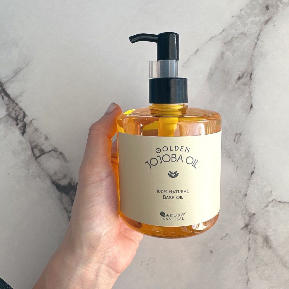 ゴールデンホホバオイル/SAKURA&NATURAL/ボディオイルを使ったクチコミ（1枚目）