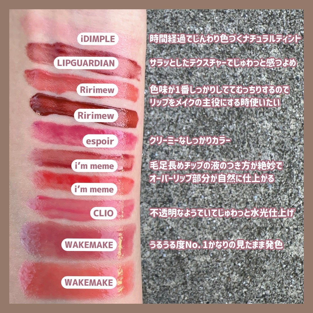センシュアルフィックスティント/Ririmew/リップティントを使ったクチコミ(8枚目)
