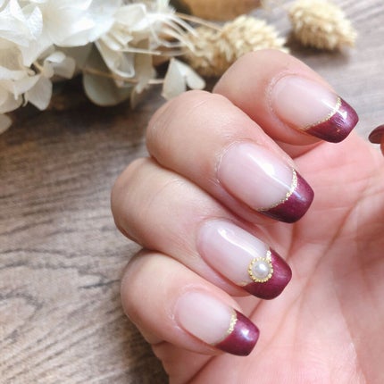 #サロンネイル,#フレンチネイルのネイルデザイン