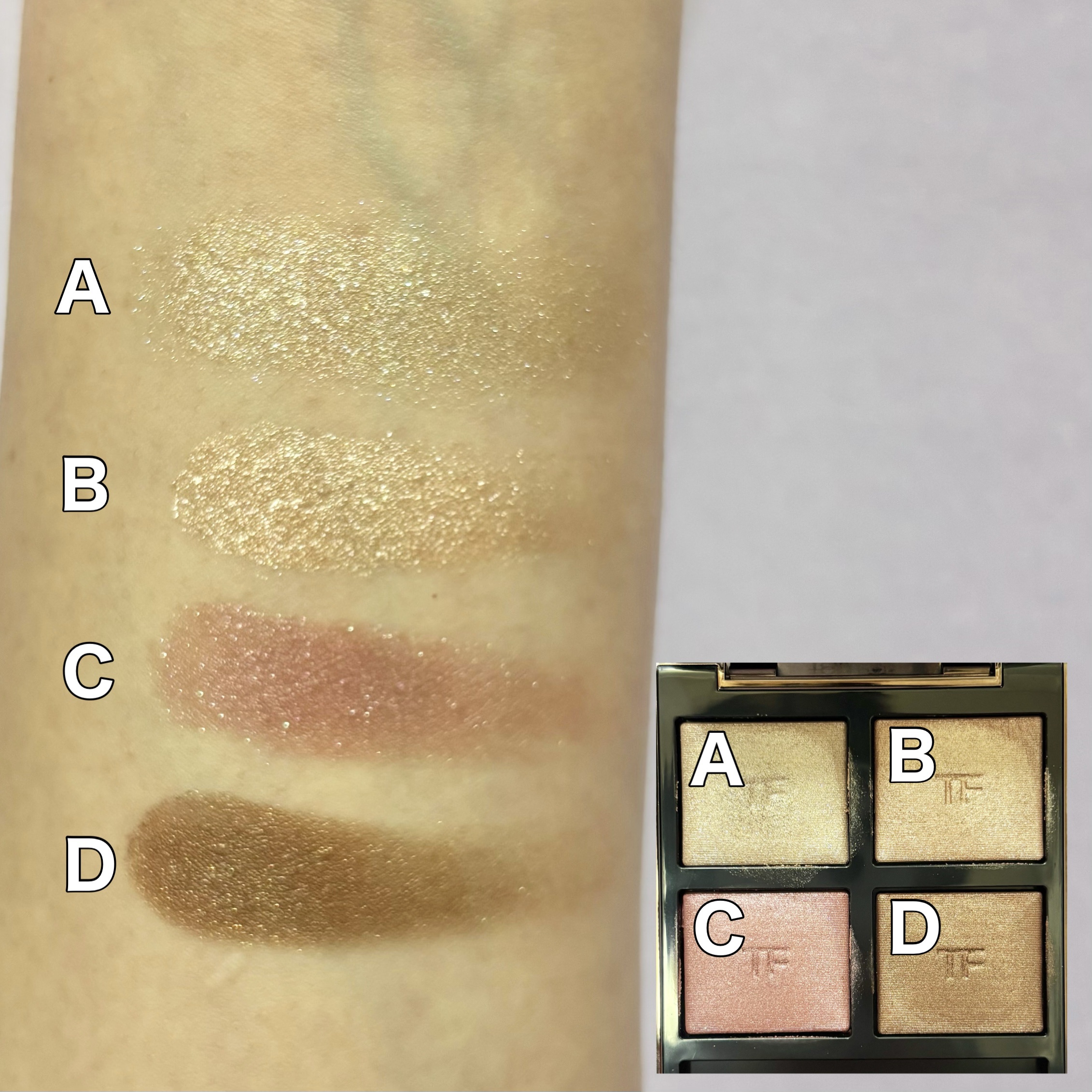 アイ カラー クォード 42A ヘイズィ センシュアリティ/TOM FORD BEAUTY/アイシャドウパレットを使ったクチコミ（3枚目）