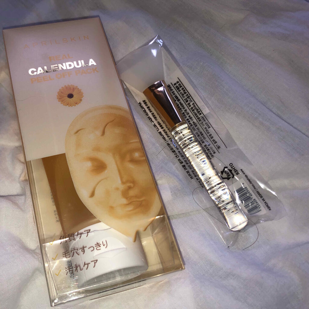 リアルカレンデュラピールオフパック/APRILSKIN/ピーリングを使ったクチコミ（1枚目）