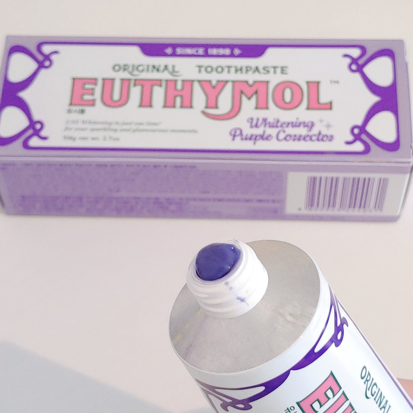 ホワイトパープル歯みがき ピーチフローラルミントの香り/EUTHYMOL/歯磨き粉を使ったクチコミ(3枚目)