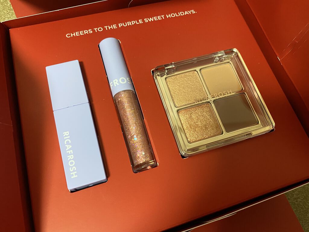 サンタプライズボックス/RICAFROSH/メイクアップキットを使ったクチコミ（2枚目）