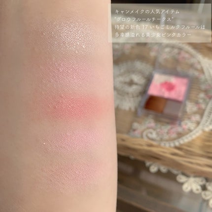グロウフルールチークス/キャンメイク/パウダーチークを使ったクチコミ(3枚目)