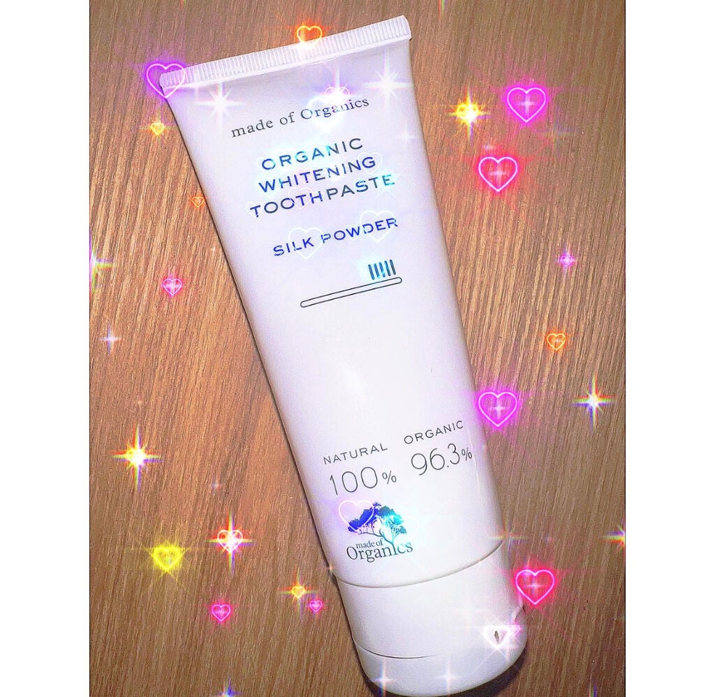 ホワイトニング トゥースペースト <シルクパウダー>/made of Organics/歯磨き粉を使ったクチコミ(1枚目)