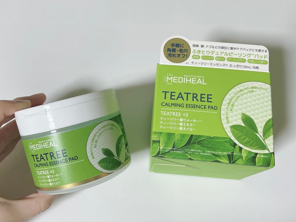 ティーツリーカーミングエッセンスパッド/MEDIHEAL/トナーパッドを使ったクチコミ(1枚目)
