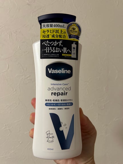 ヴァセリン アドバンスドリペア ボディローション 無香料 400ml/ヴァセリン/ボディローションの画像