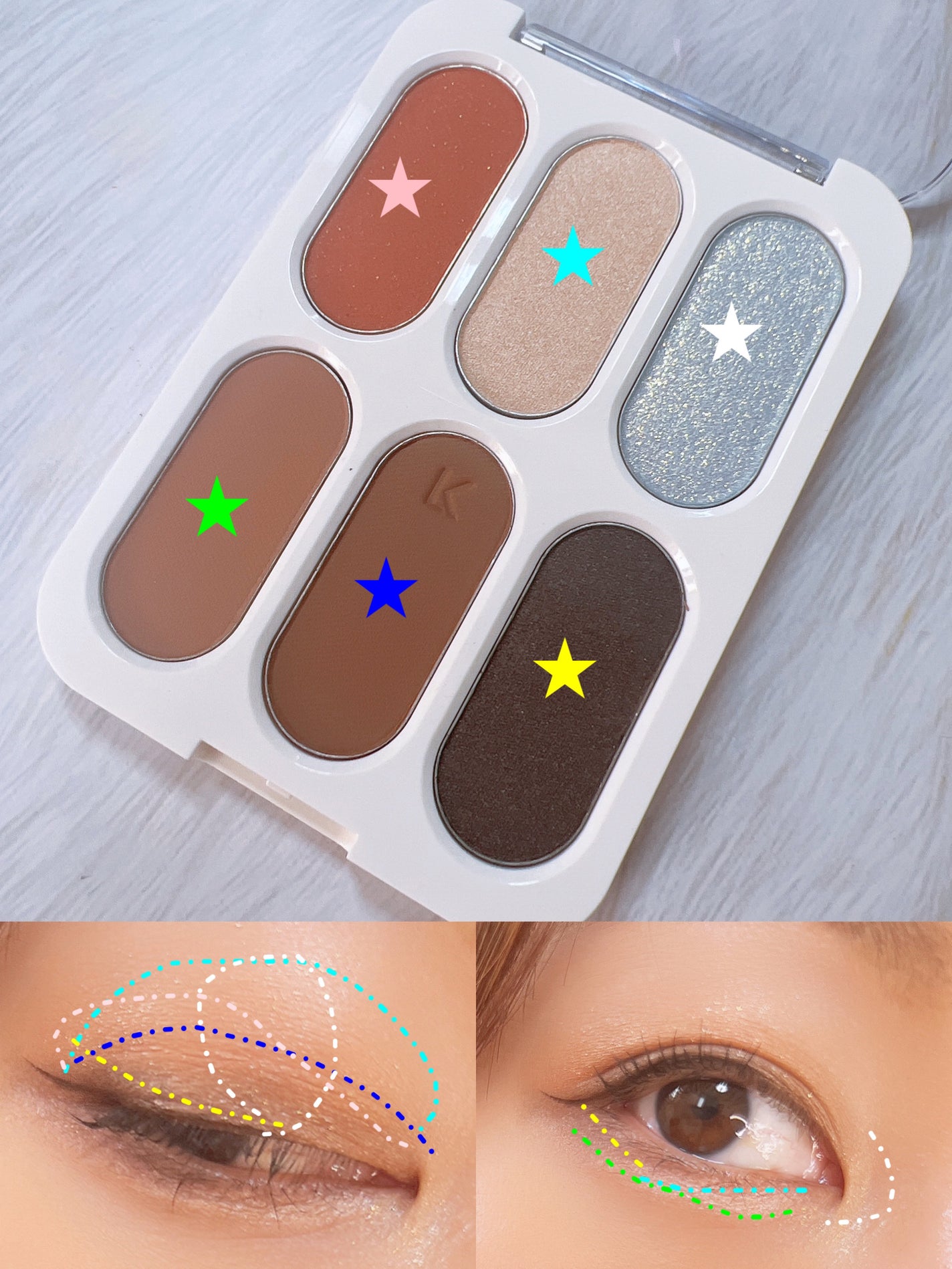 フォーエバー6アイパレット/Laka/アイシャドウパレットを使ったクチコミ(7枚目)