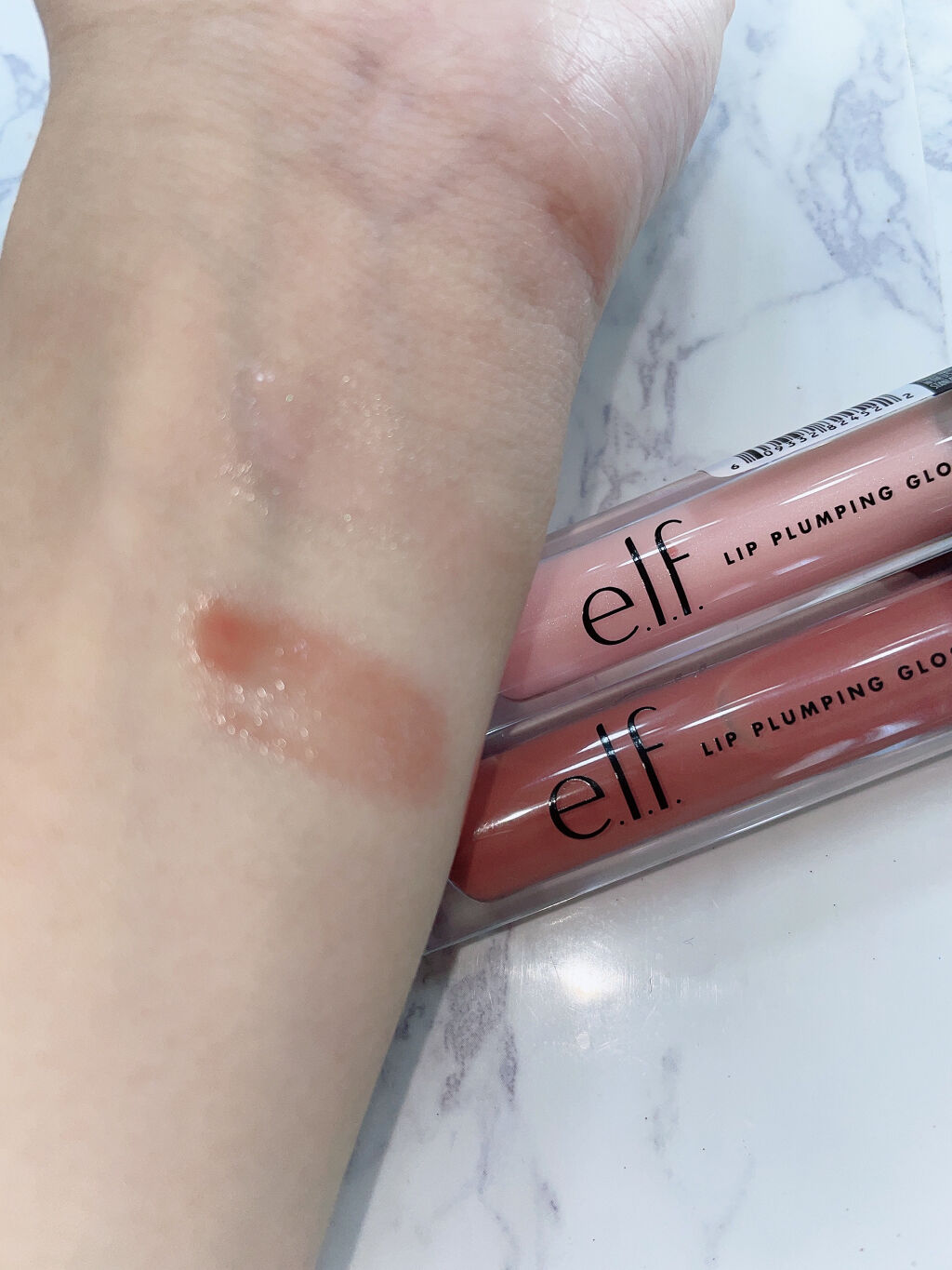リップ プランピング グロス Mocha Twist/e.l.f. Cosmetics/リップグロスを使ったクチコミ（2枚目）