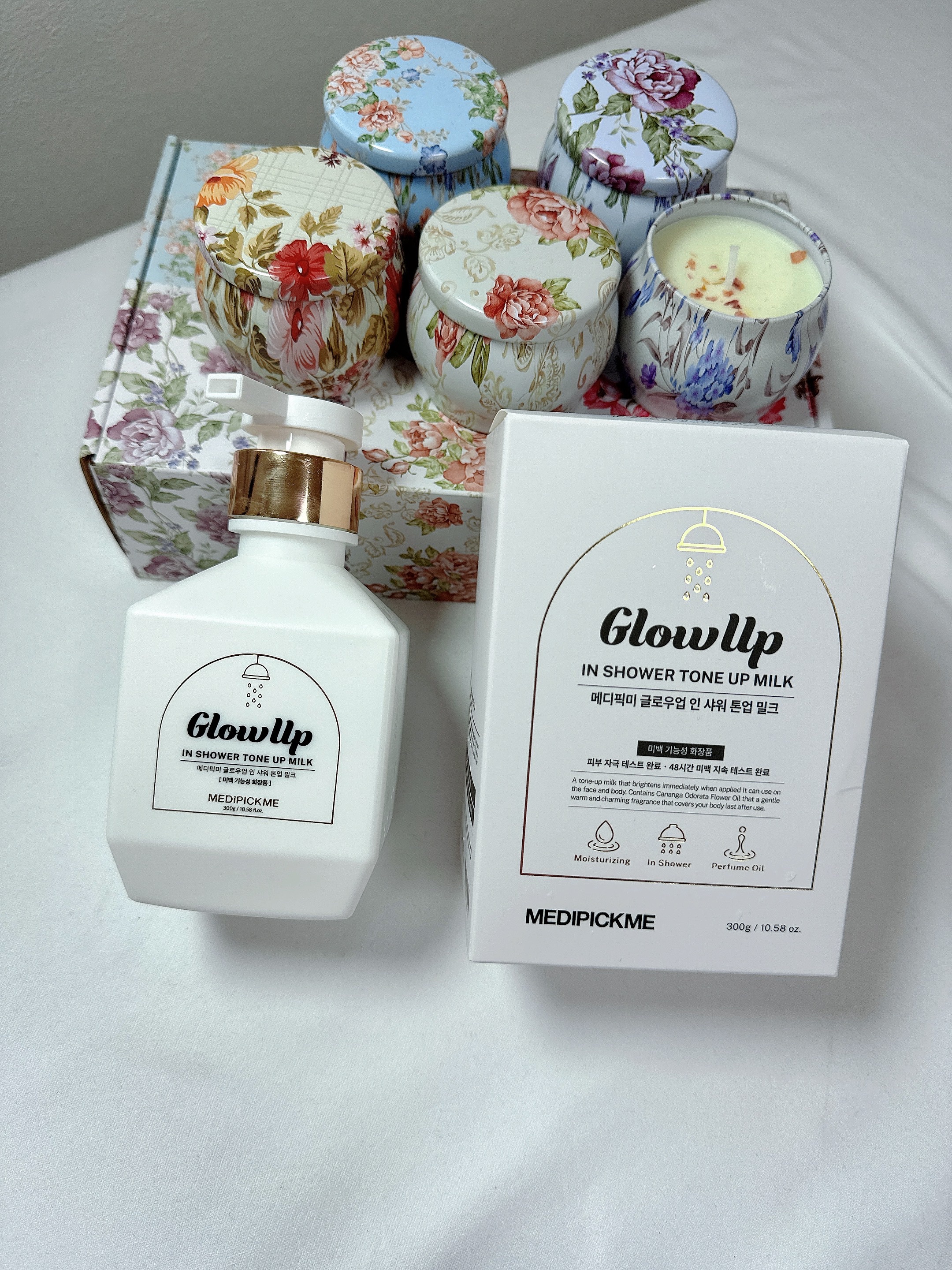 グローアップインシャワートーンアップミルク 300g/MEDIPICKME/ボディクリームを使ったクチコミ（1枚目）