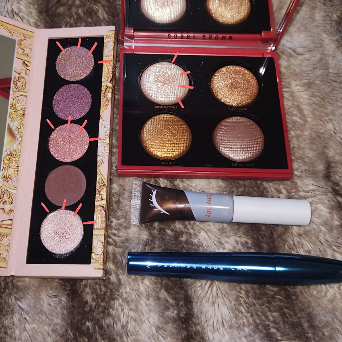 カラーアイライナー 04 カッパーゴールド/tiny tiny/リキッドアイライナーを使ったクチコミ（1枚目）