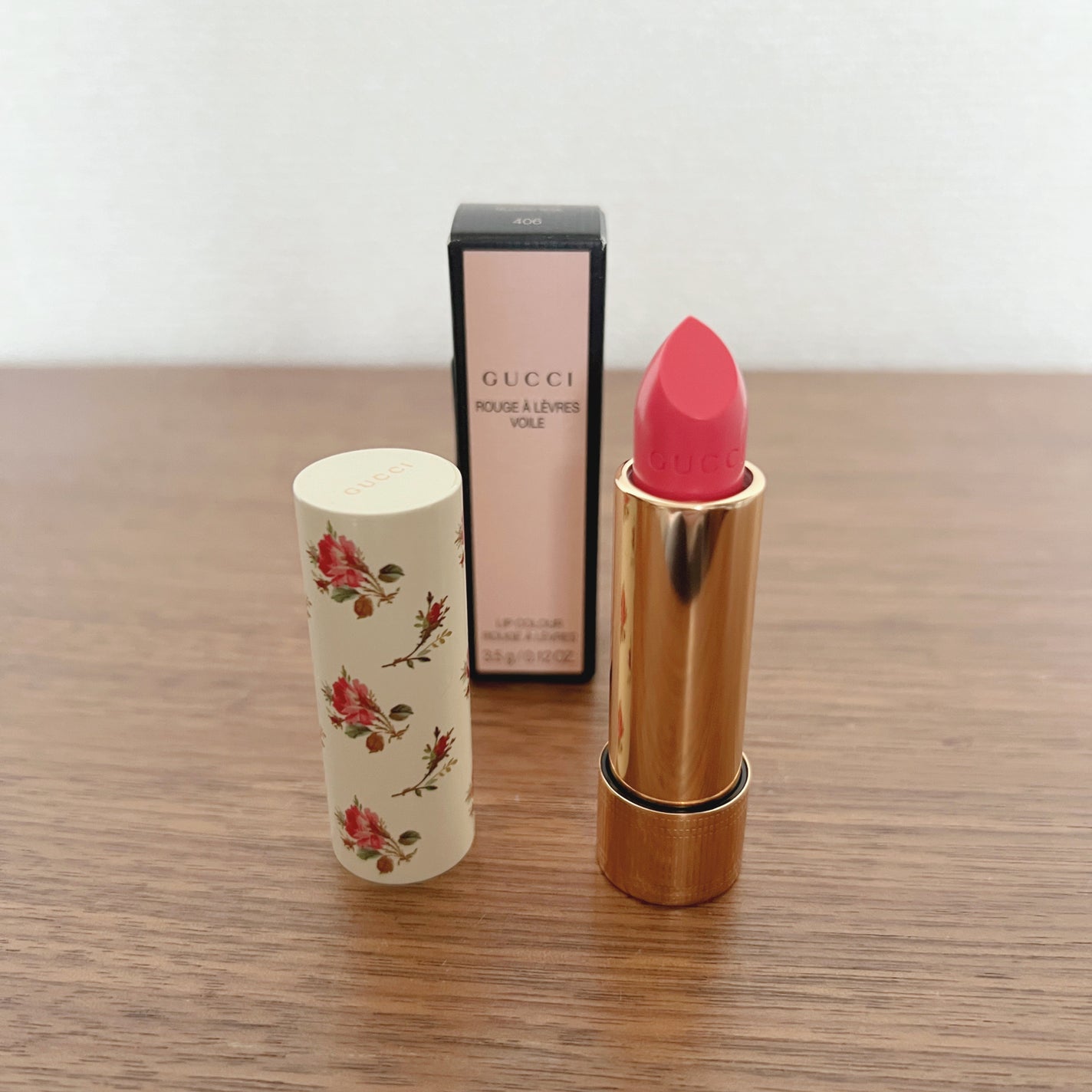 GUCCI beautyミラー チーク マスカラ ルージュ セット グッチ ルージュ ア レーヴル ヴォワル 406 ミリセント ローズ