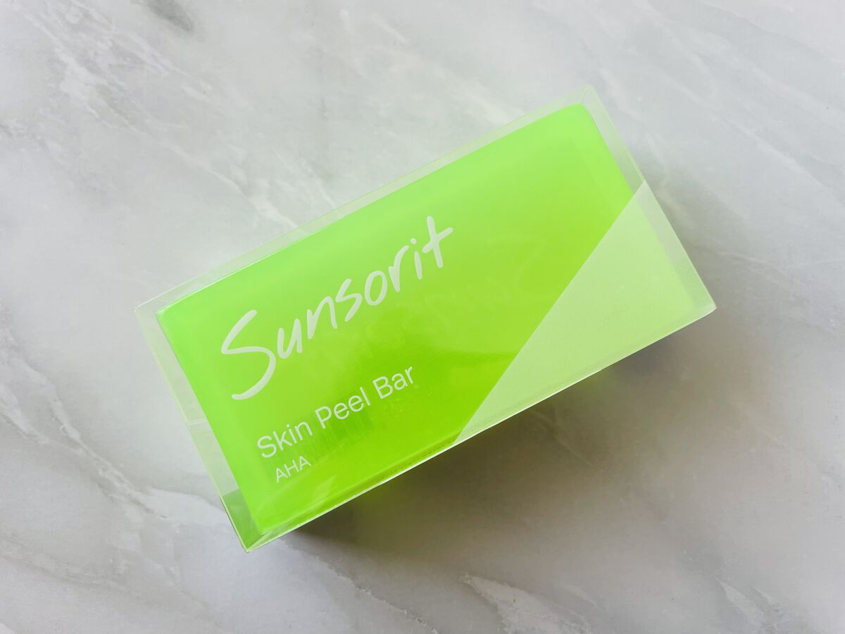 スキンピールバー AHA/サンソリット/洗顔石鹸を使ったクチコミ（2枚目）