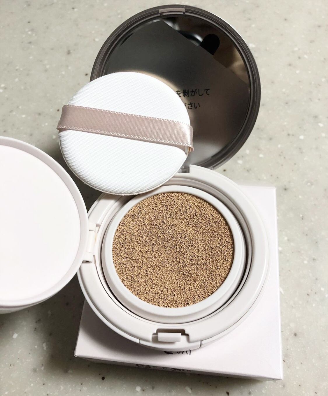 リンクルホワイトクッションファンデーション/コラリッチ/クッションファンデーションを使ったクチコミ（2枚目）