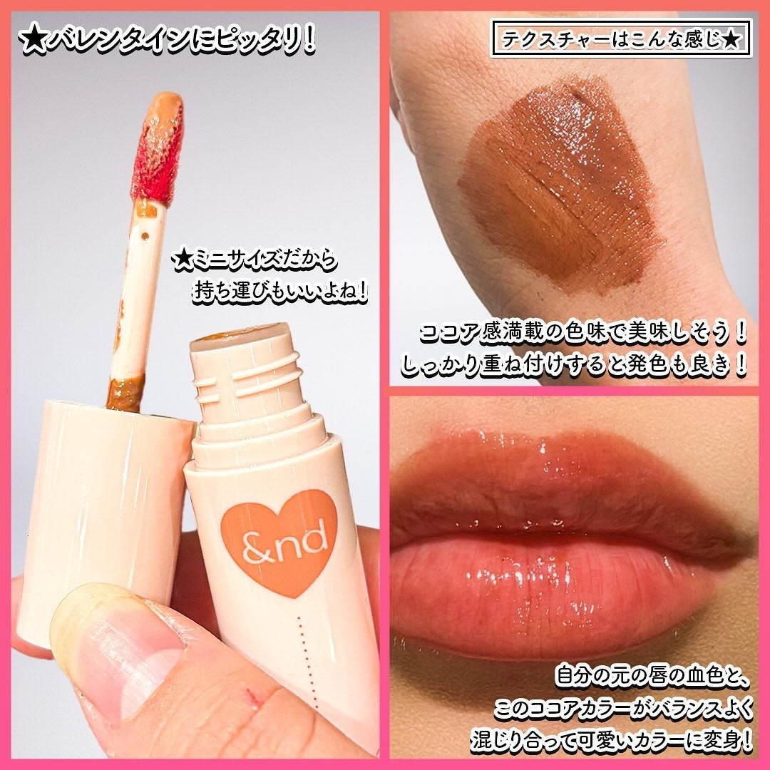 アンドバイロムアンド グラッシーボムティント/&nd by rom&nd/リップティントを使ったクチコミ(3枚目)