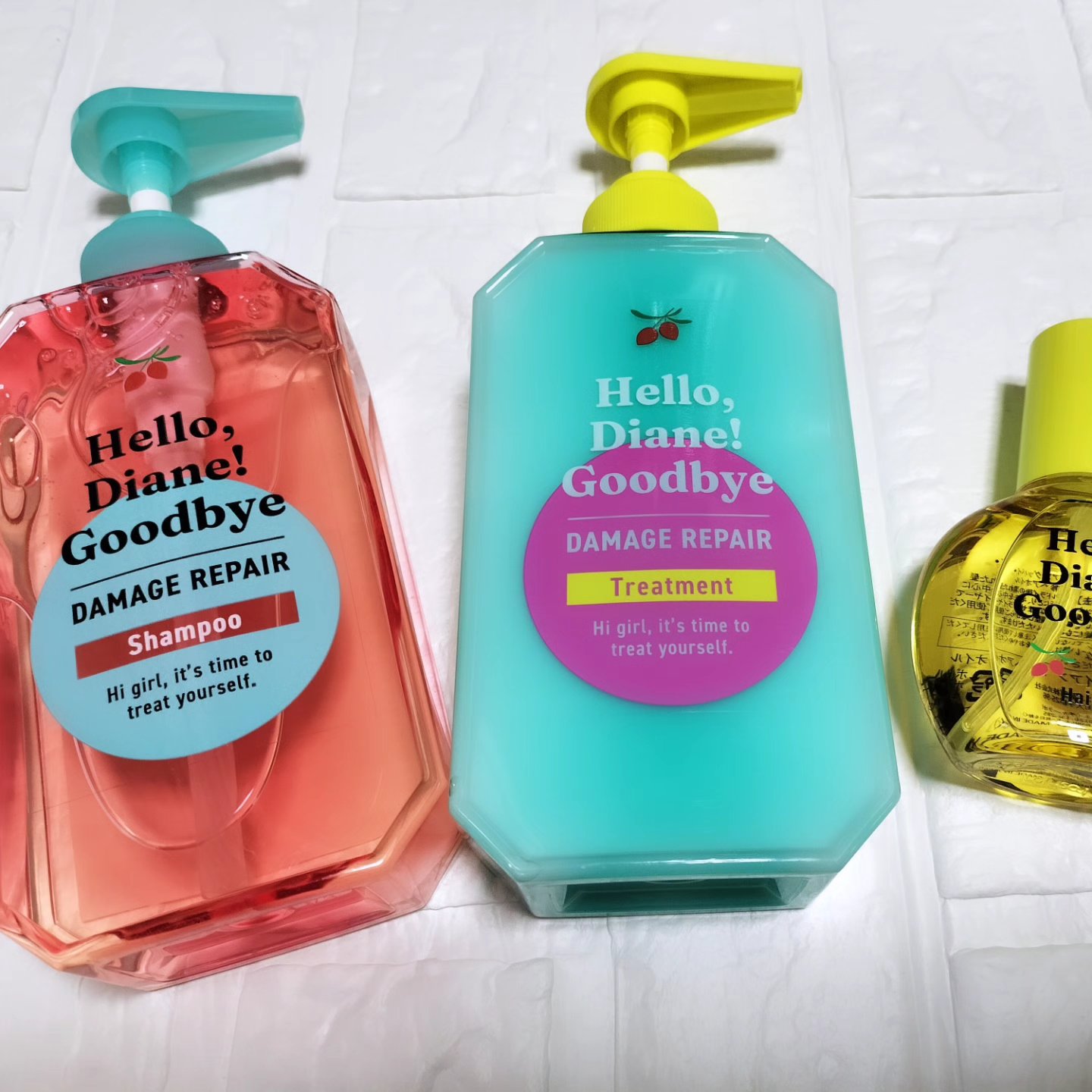 ハローダイアン グッバイ ダメージリペア シャンプー/トリートメント/ダイアン/市販シャンプーを使ったクチコミ（1枚目）