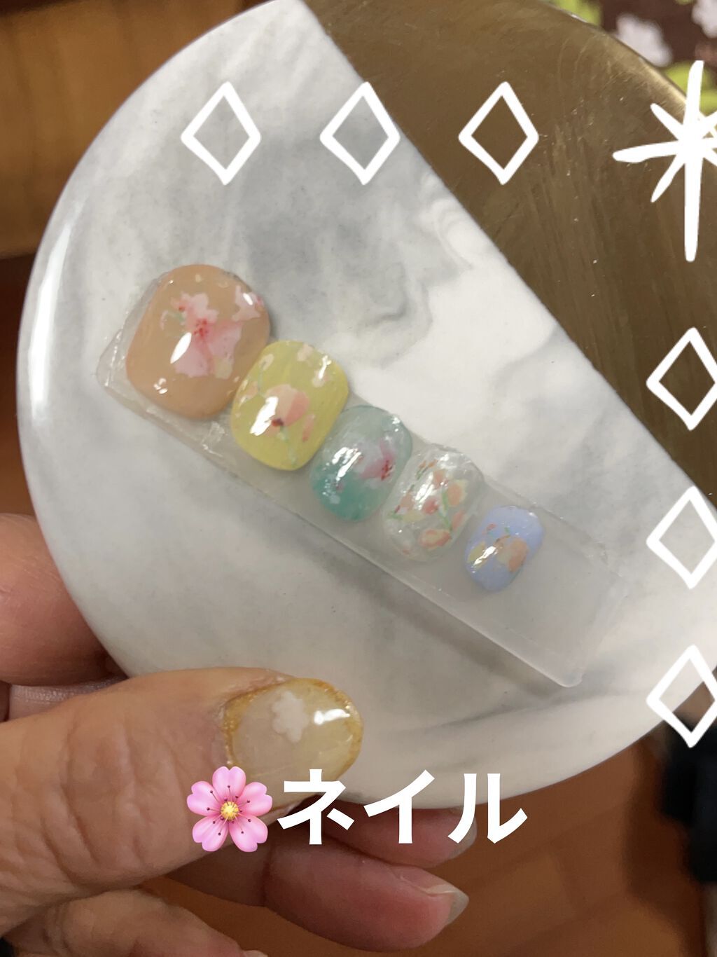 ホイルジェル/APRE/ジェルネイルを使ったクチコミ（1枚目）