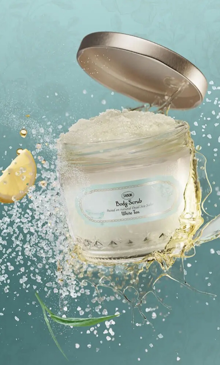 ボディスクラブ ホワイトティー ホワイトティー 320g/SABON/ボディスクラブを使ったクチコミ（3枚目）