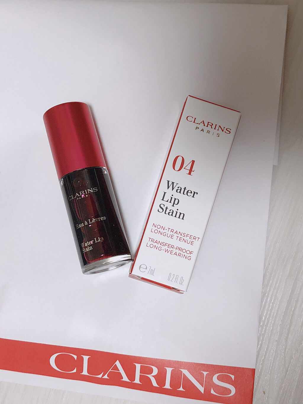 ウォーターリップ ステイン/CLARINS/リップグロスを使ったクチコミ（1枚目）