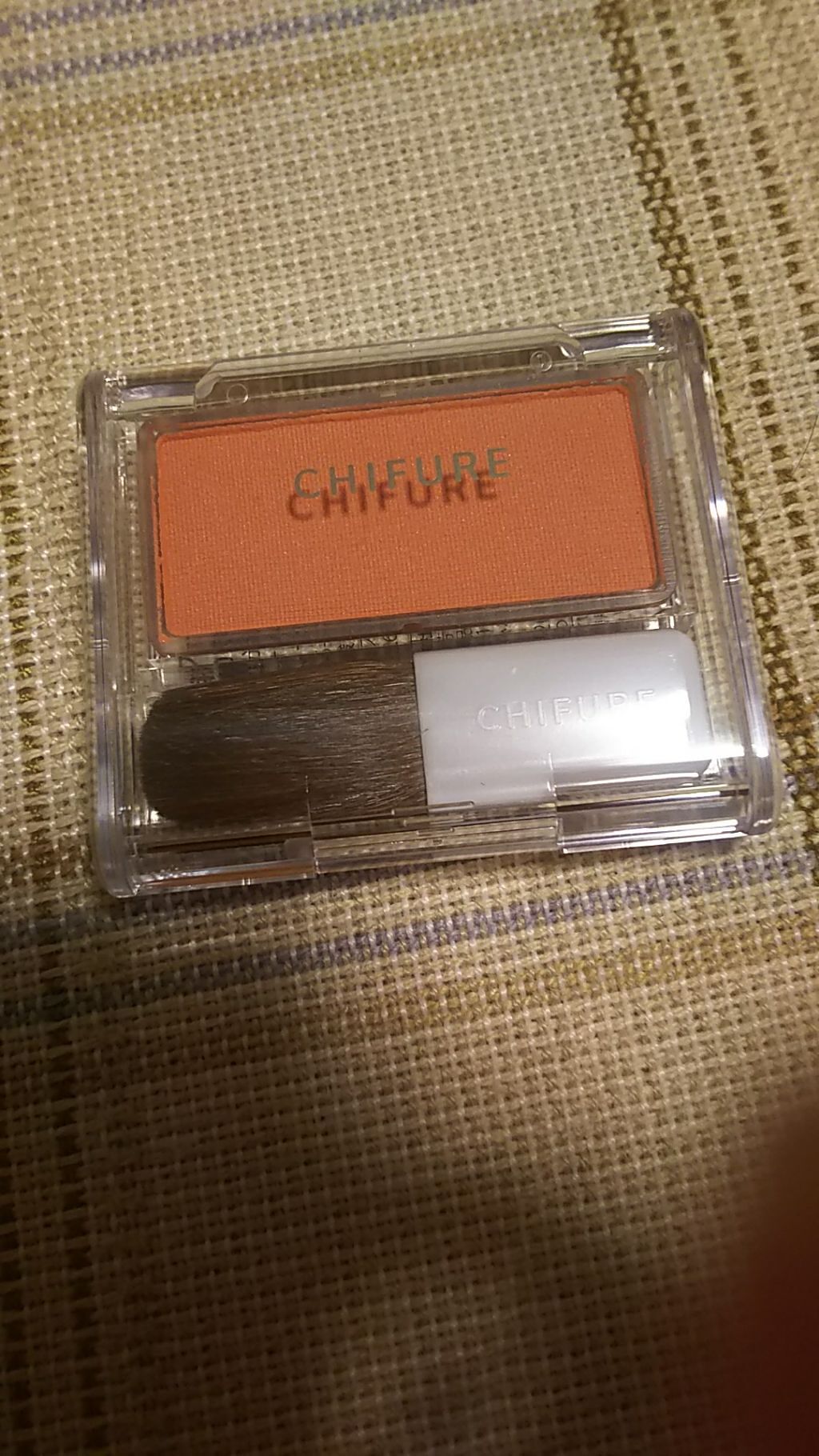 チーク カラー(ブラシ付)/ちふれ/パウダーチークを使ったクチコミ（1枚目）