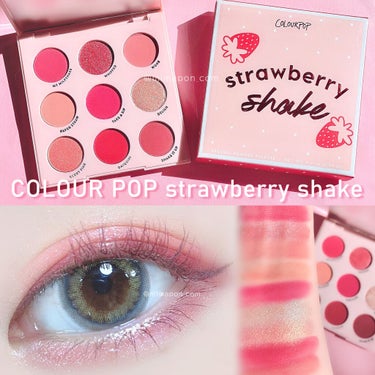 STRAWBERRY SHAKE/ColourPop/パウダーアイシャドウを使ったクチコミ（1枚目）