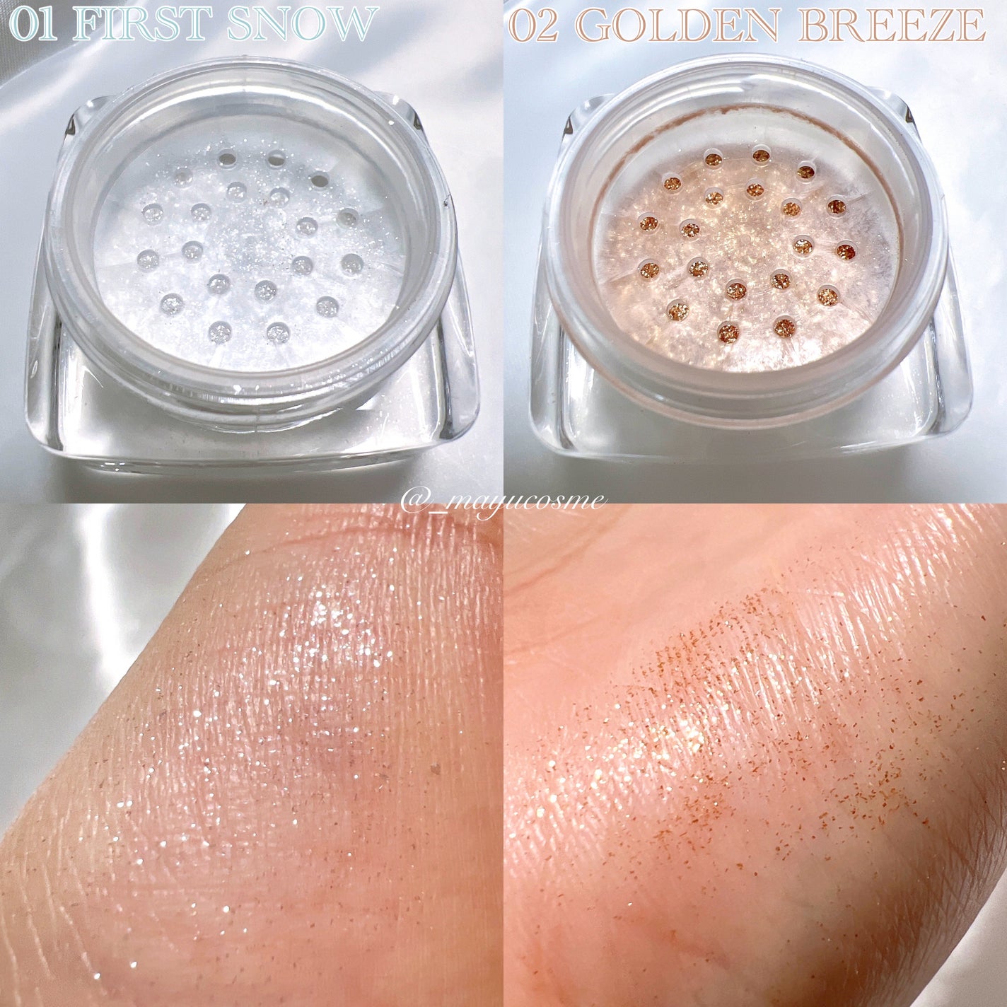 グリッターパウダー/BLING GLOW/パウダーハイライトを使ったクチコミ(2枚目)