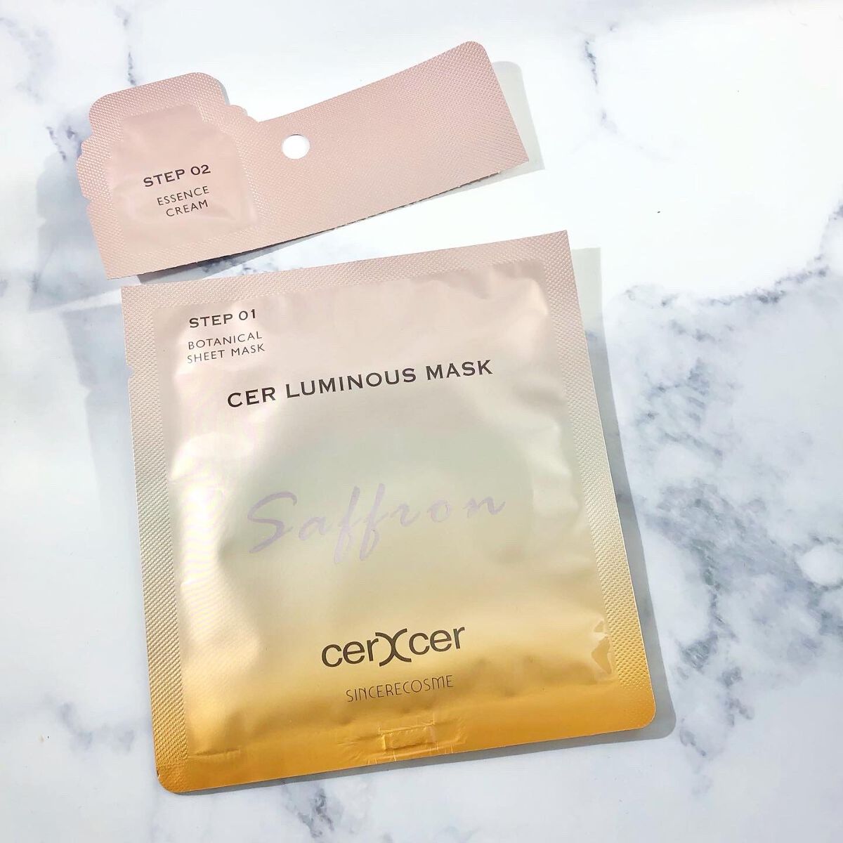 ルミナスマスク   (ケアクリーム付き) /cerXcer/シートマスク・パックを使ったクチコミ（2枚目）
