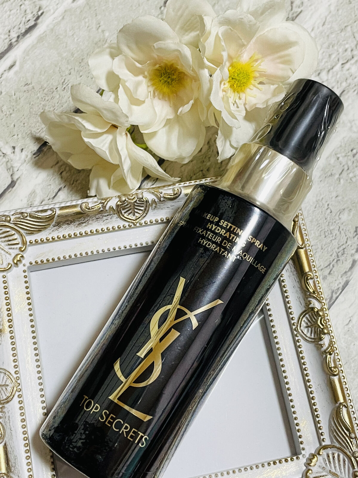 トップ シークレット セッティング グロウ スプレー/YVES SAINT LAURENT BEAUTE/ミスト状化粧水を使ったクチコミ（1枚目）