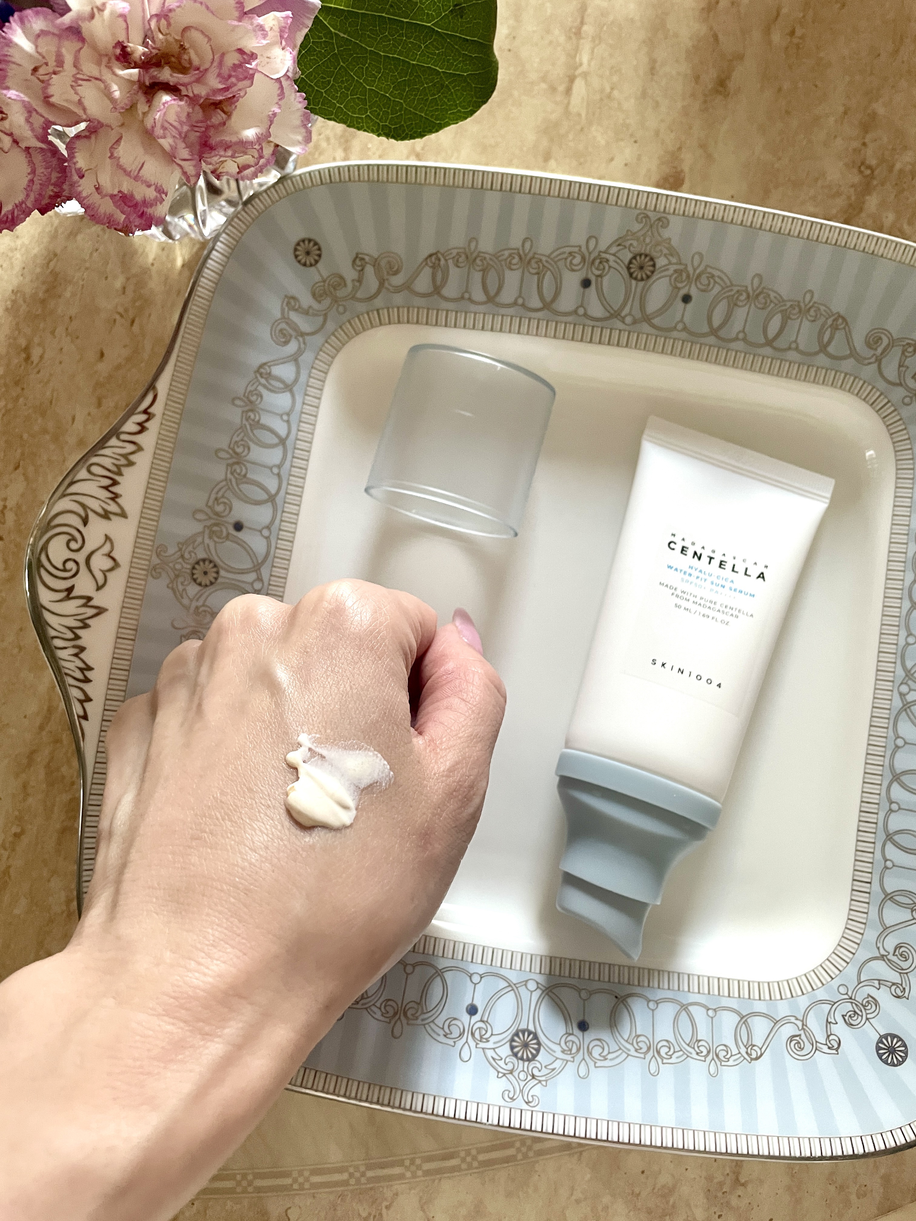 ヒアルーシカ ウォーターフィット サンセラム/SKIN1004/日焼け止めローションを使ったクチコミ（2枚目）