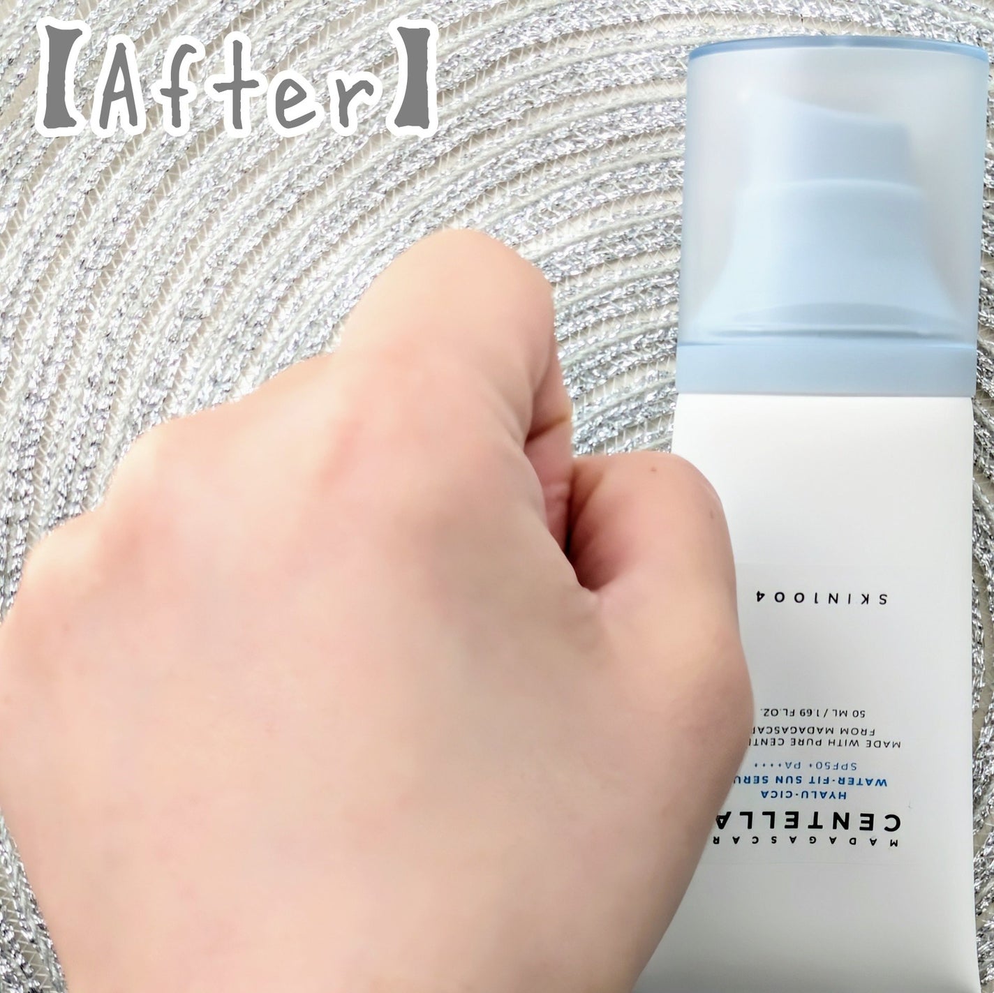 ヒアルーシカ ウォーターフィット サンセラム/SKIN1004/日焼け止めローションを使ったクチコミ(4枚目)