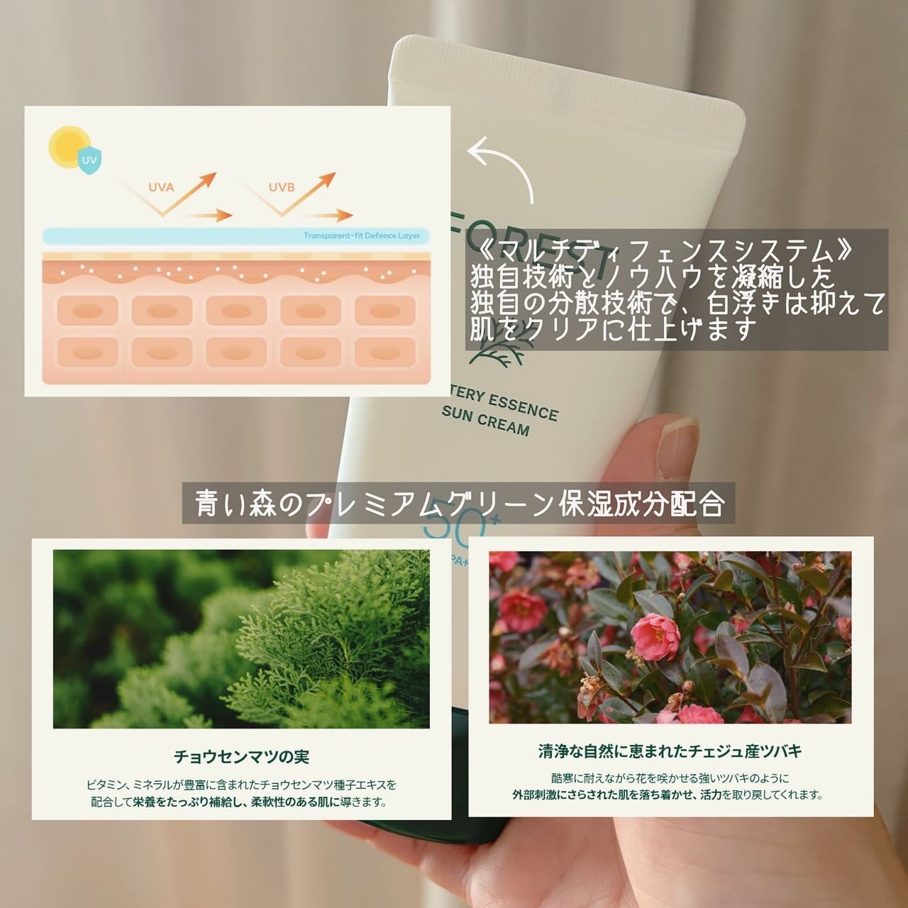 フォレスト エッセンスサンクリーム/FoRest by Greenfinger/日焼け止めローションを使ったクチコミ(2枚目)