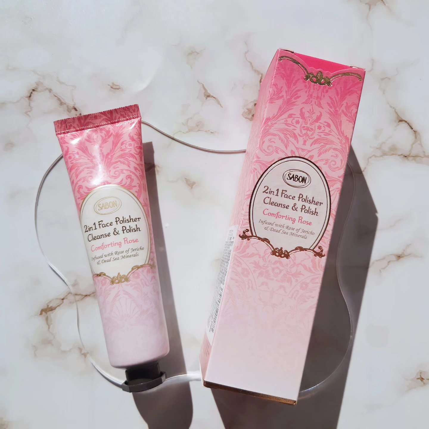 フェイスポリッシャー コンフォーティング・ローズ/SABON/スクラブ・ゴマージュを使ったクチコミ（2枚目）