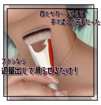 マルチファンデブラシ /ロージーローザ/メイクブラシを使ったクチコミ(3枚目)