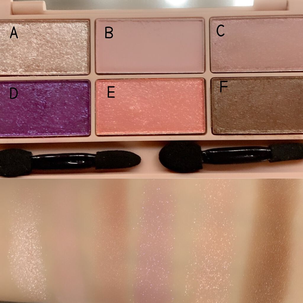 イロアソビ 6色アイパレット/iroasobi/アイシャドウパレットを使ったクチコミ(3枚目)