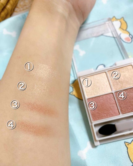 シルキースフレアイズ/キャンメイク/アイシャドウパレットを使ったクチコミ(2枚目)