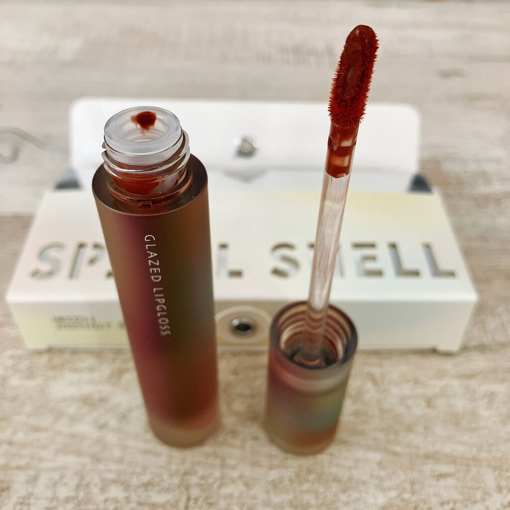 フルーツミラーリップグロス 08黒糖ミルクティー/Joocyee/リップグロスを使ったクチコミ（1枚目）