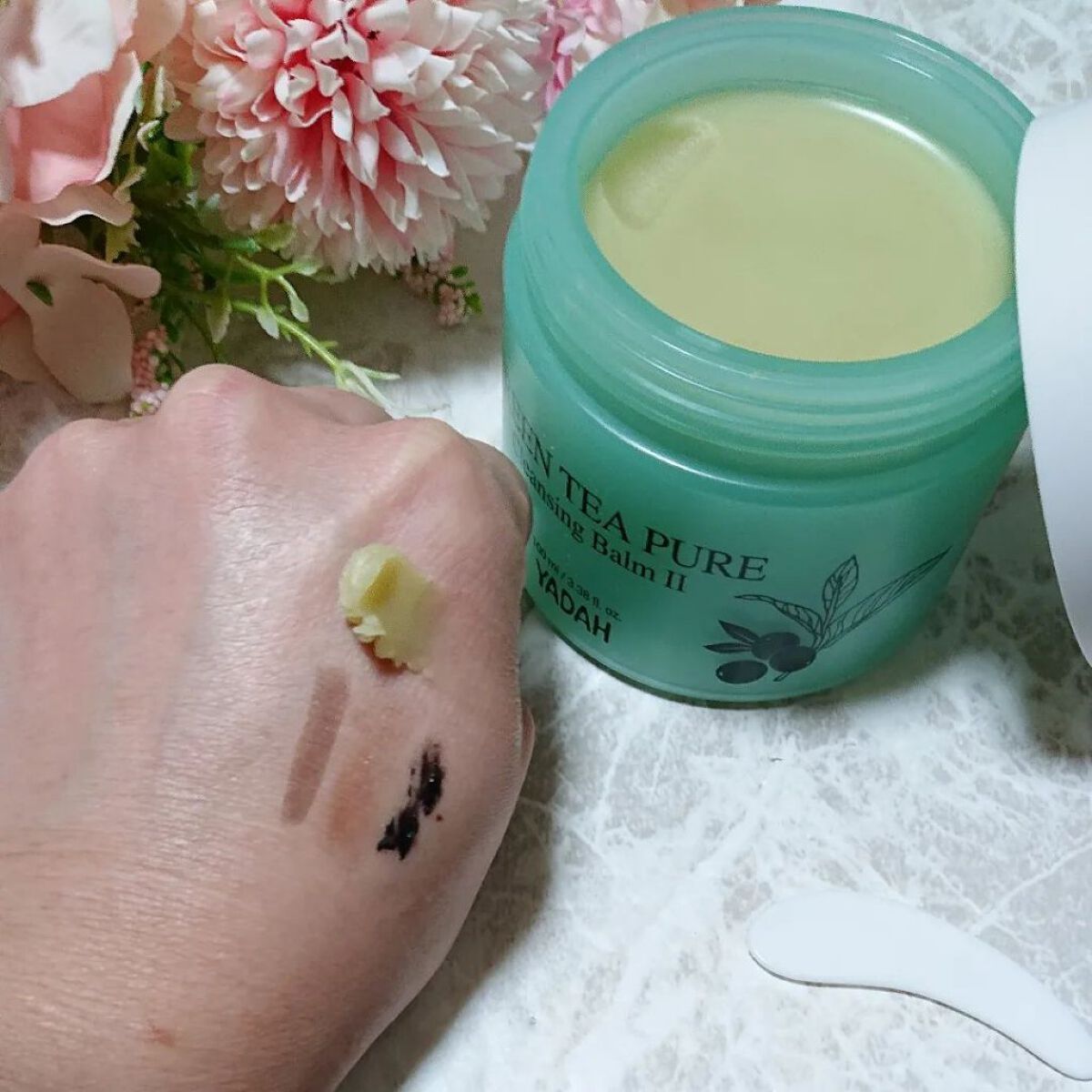 グリーンティーピュアクレンジングバームⅡ/YADAH/クレンジングバームを使ったクチコミ（1枚目）