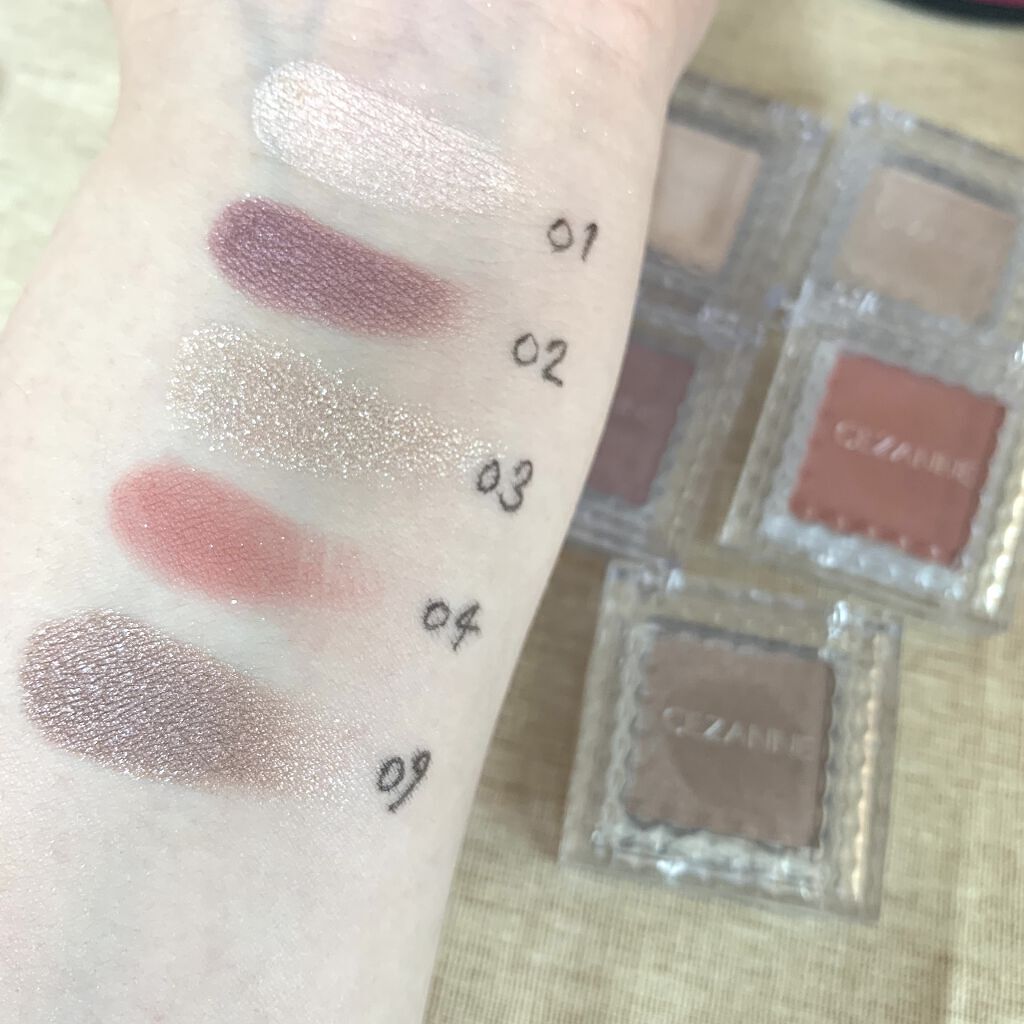 シングルカラーアイシャドウ/CEZANNE/単色アイシャドウを使ったクチコミ（1枚目）