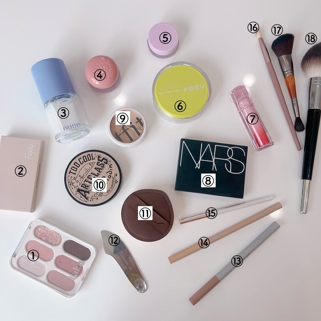 ベアクッション 02 ピーチデュー/FEEV/クッションファンデーションを使ったクチコミ（2枚目）